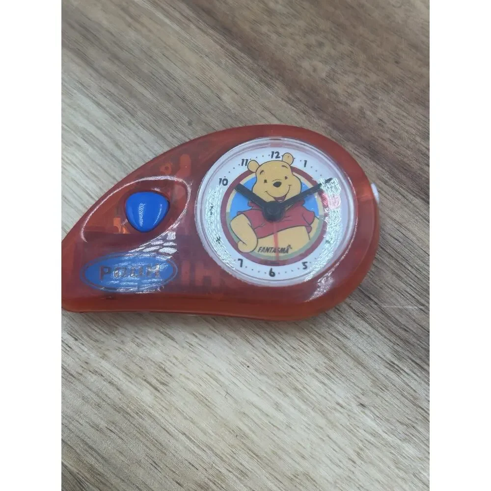 Vintage Disney Winnie the Pooh Fantasma Keychain Alarm Clock Flashlight Toy NOS